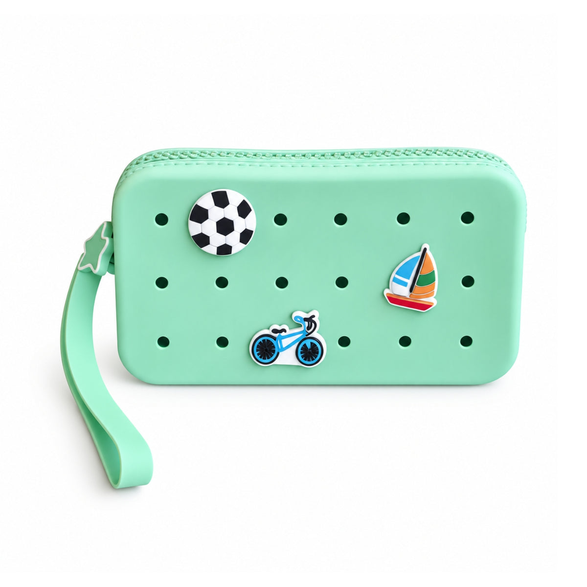Pochette rectangulaire à personnaliser + 3 charms