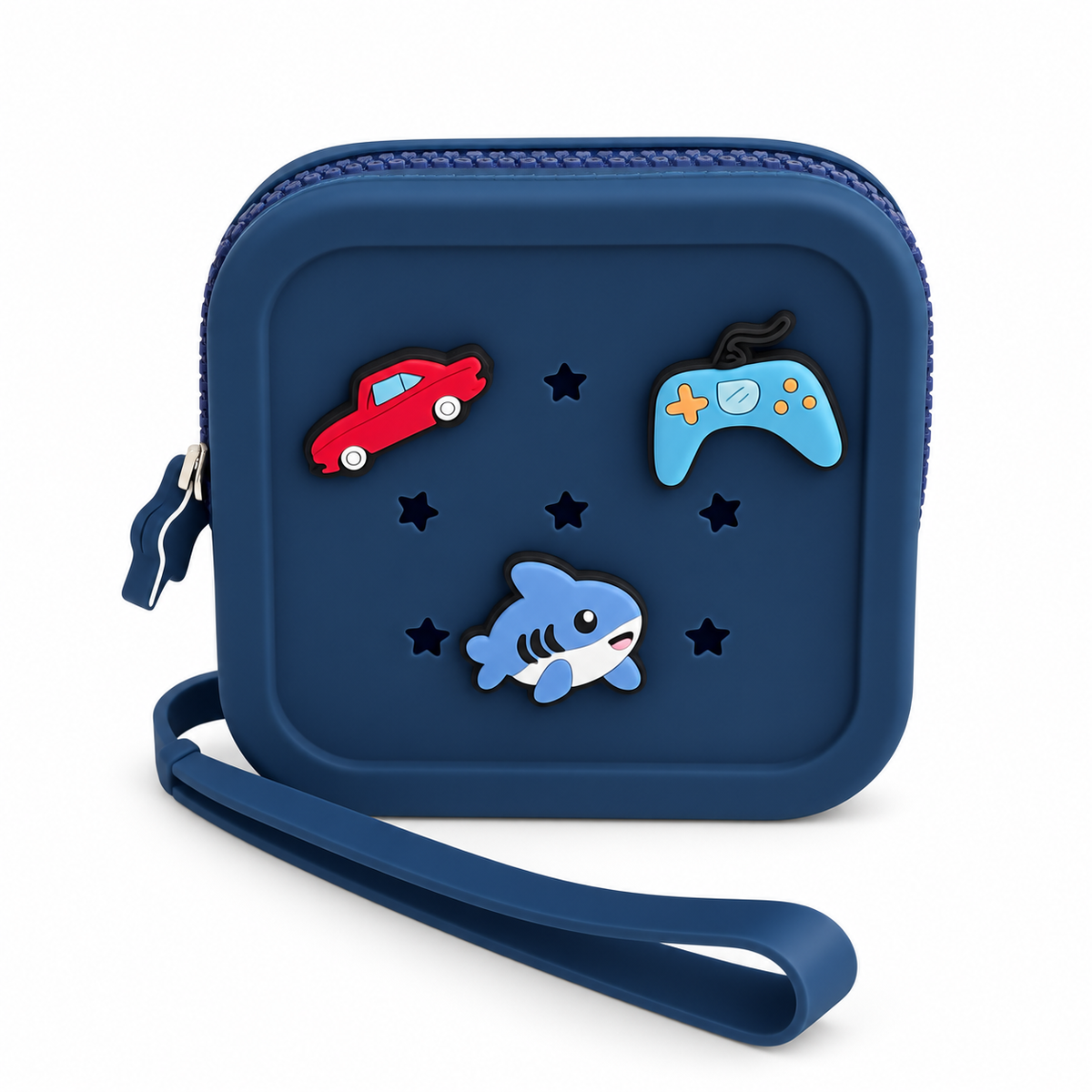 Porte-monnaie carré à personnaliser + 3 charms