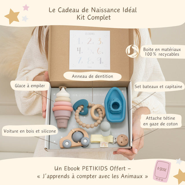 Coffret d’Eveil Montessori 3-36 mois - Cadeau naissance