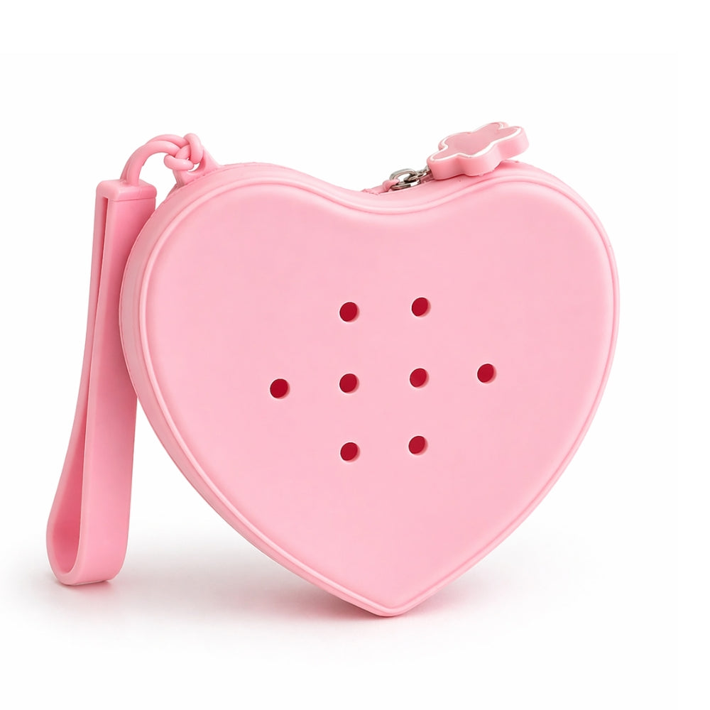 Pochette Cœur à personnaliser + 3 charms