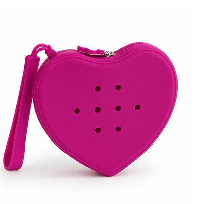 Pochette Cœur à personnaliser + 3 charms