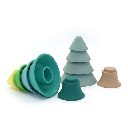 Jouet d'éveil : Sapin Empilable en Silicone