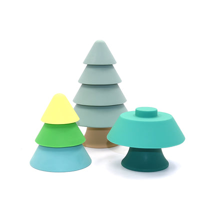 Jouet d'éveil : Sapin Empilable en Silicone