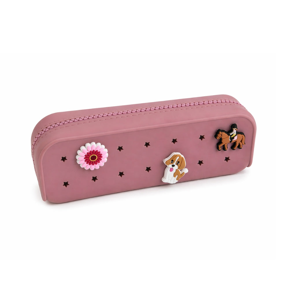 Trousse scolaire à personnaliser + 3 charms