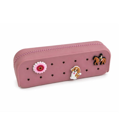 Trousse scolaire à personnaliser + 3 charms