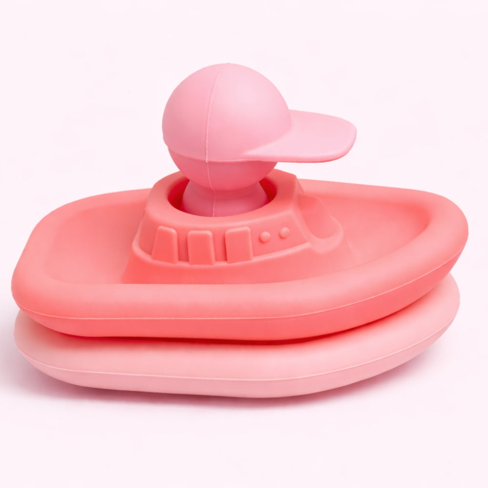 Jouet d'éveil pour le bain - Set de 2 bateaux et 1 capitaine