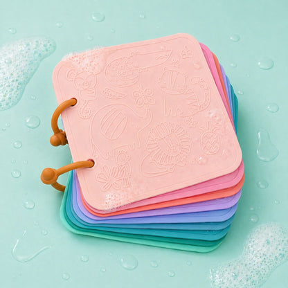 Jouet de bain - Livre de bain silicone - Savane