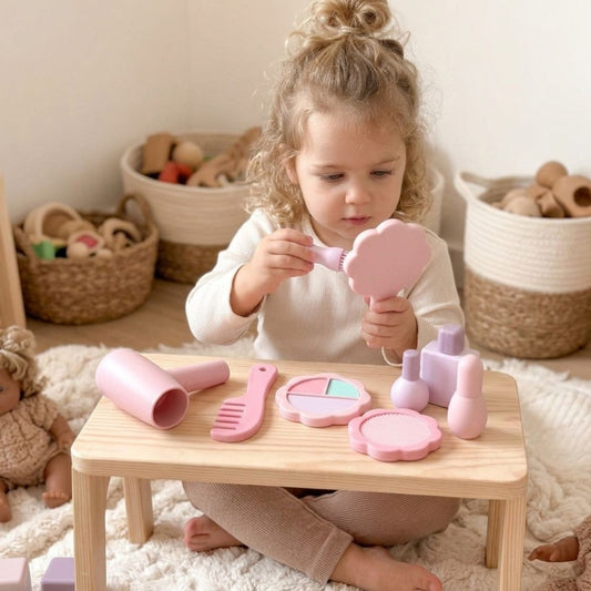 Jeu d'imitation - Kit de Beauté en Silicone - Rose