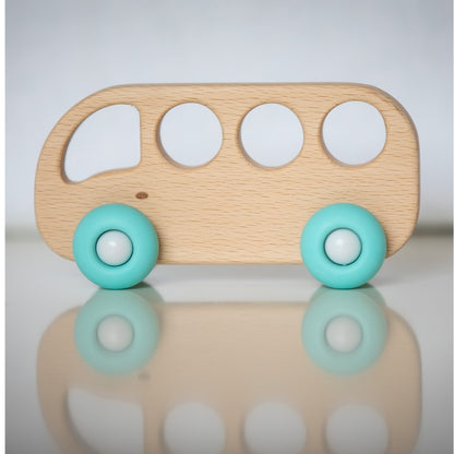 Jouet en bois - Bus en Bois & Silicone