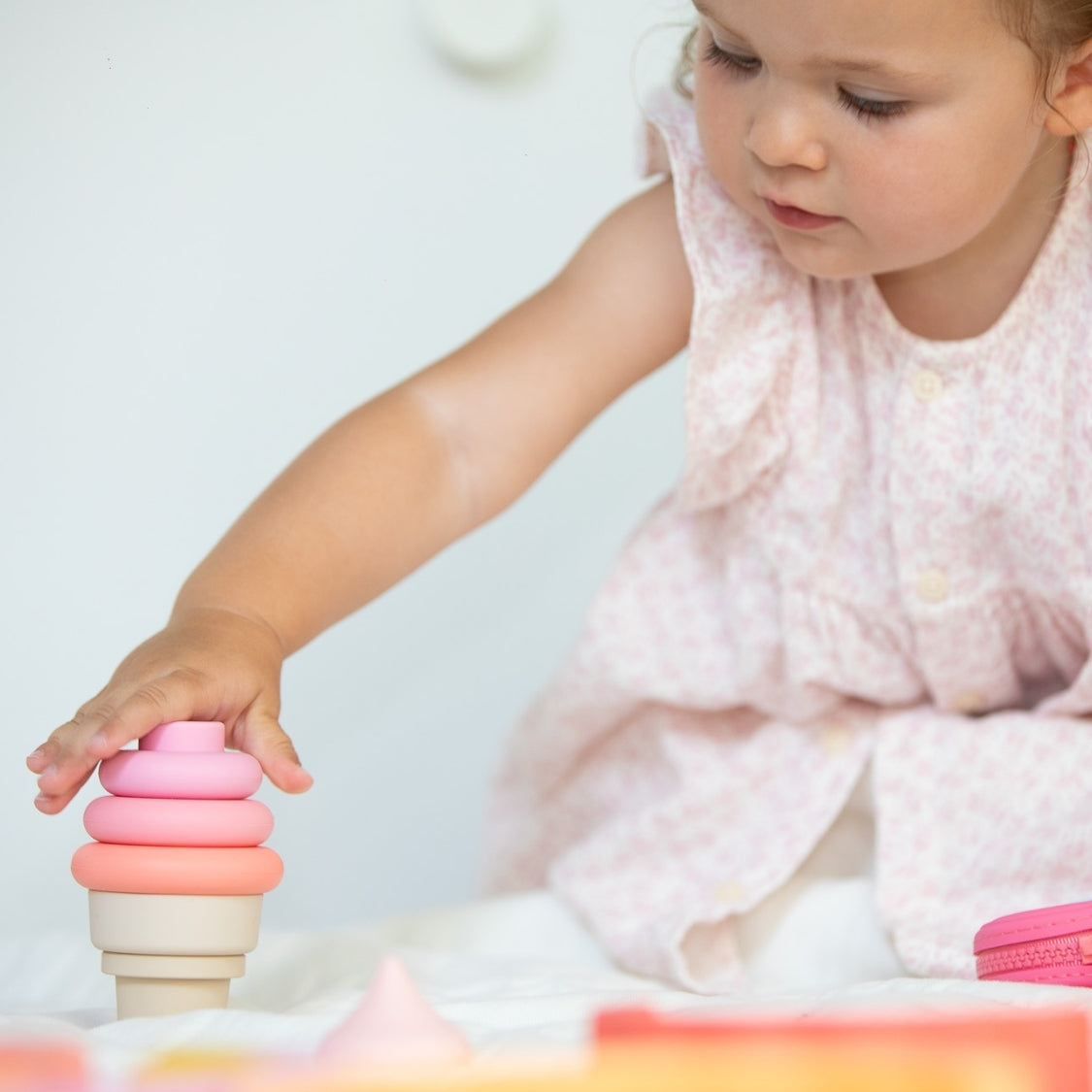 Jouet d'éveil Montessori - Glace Empilable Silicone