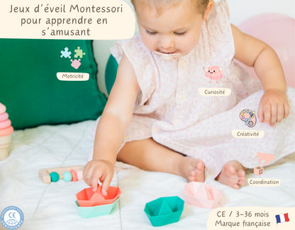 Coffret d’Eveil Montessori 3-36 mois - Cadeau naissance