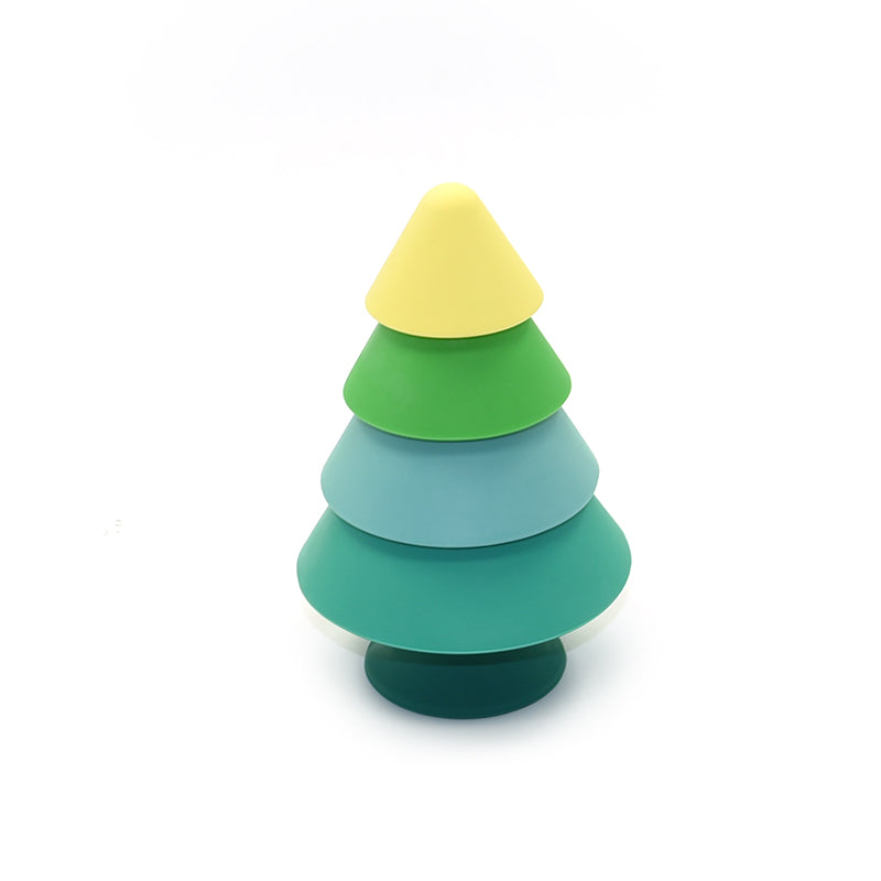 Jouet d'éveil : Sapin Empilable en Silicone