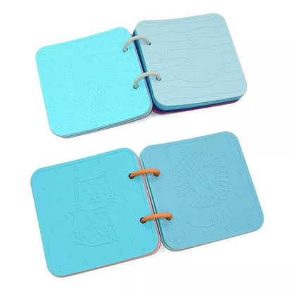 Jouet sensoriel pour le bain  - Livre de bain silicone