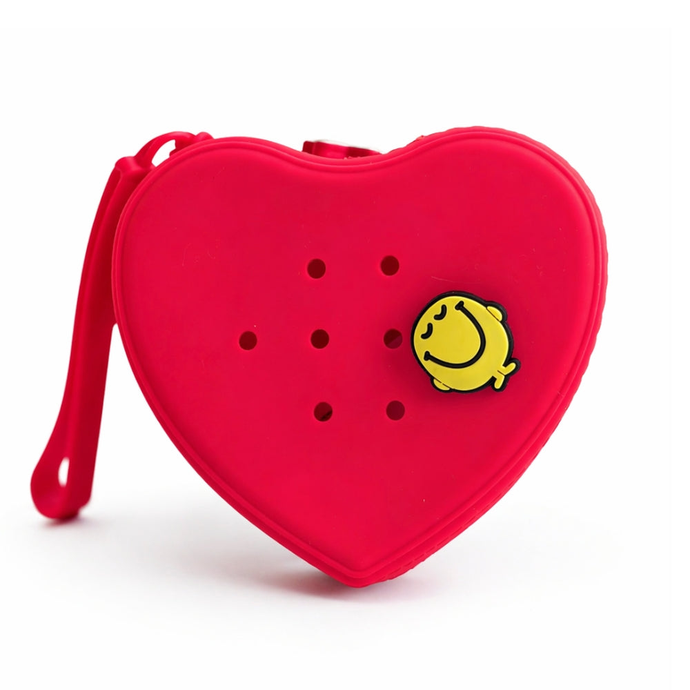 Pochette Cœur à personnaliser + 3 charms