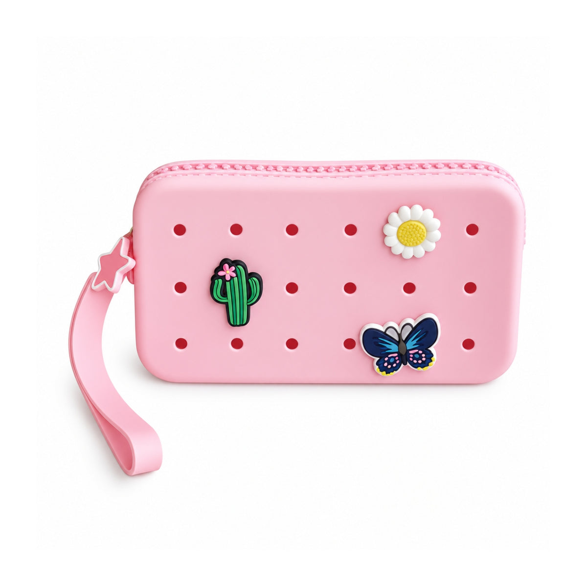 Pochette rectangulaire à personnaliser + 3 charms