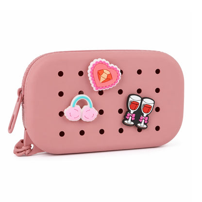 Pochette rectangulaire à personnaliser + 3 charms
