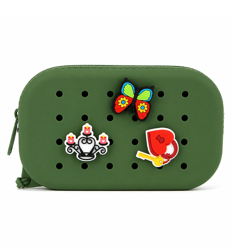 Pochette rectangulaire à personnaliser + 3 charms
