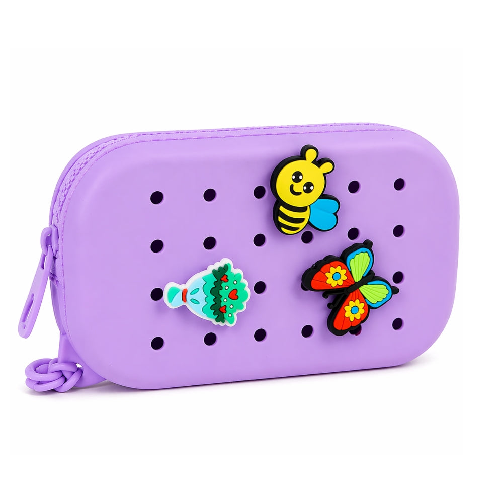 Pochette rectangulaire à personnaliser + 3 charms