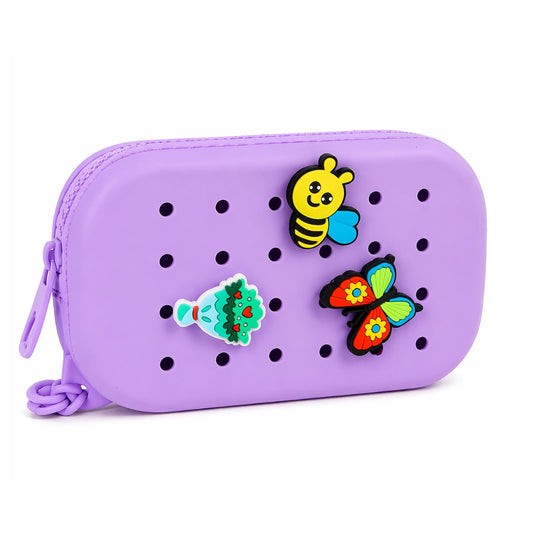 Pochette rectangulaire à personnaliser + 3 charms