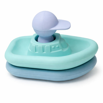 Jouets de bain - Set de 2 bateaux et 1 capitaine