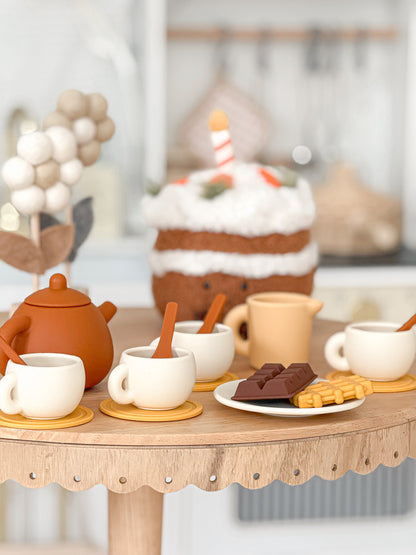 Jeu d'imitation - Service à Thé en Silicone - Pastel