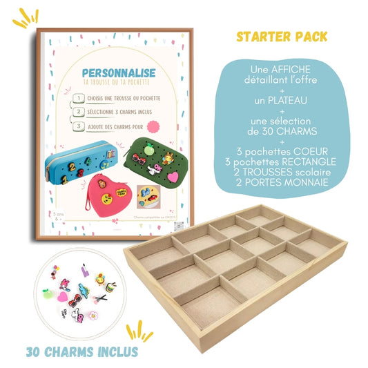 SARTER PACK - Pochettes à personnaliser - Bar à charms /DIY