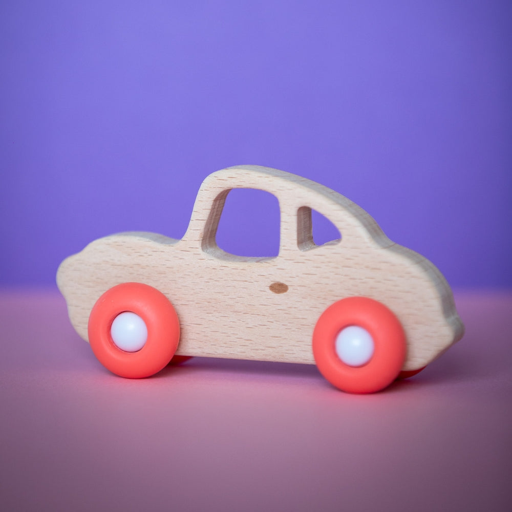 Voiture de Course en Bois & Silicone