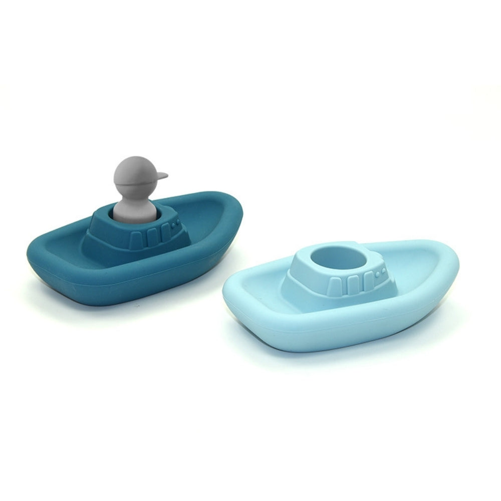 Jouet d'éveil pour le bain - Set de 2 bateaux et 1 capitaine