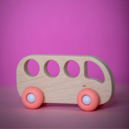 Jouet en bois - Bus en Bois & Silicone