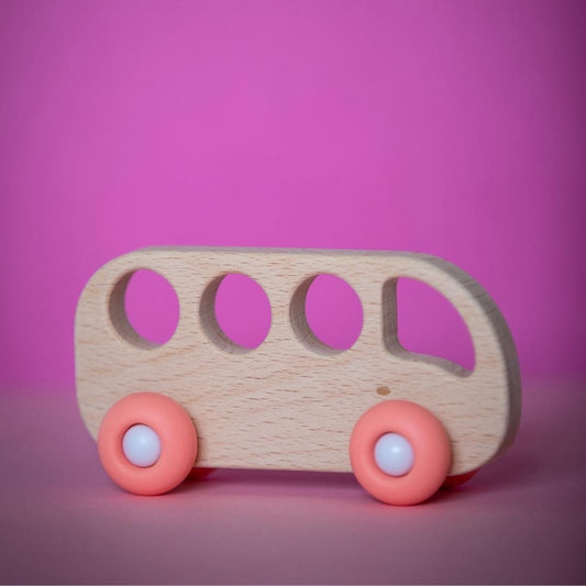 Jouet en bois - Bus en Bois & Silicone