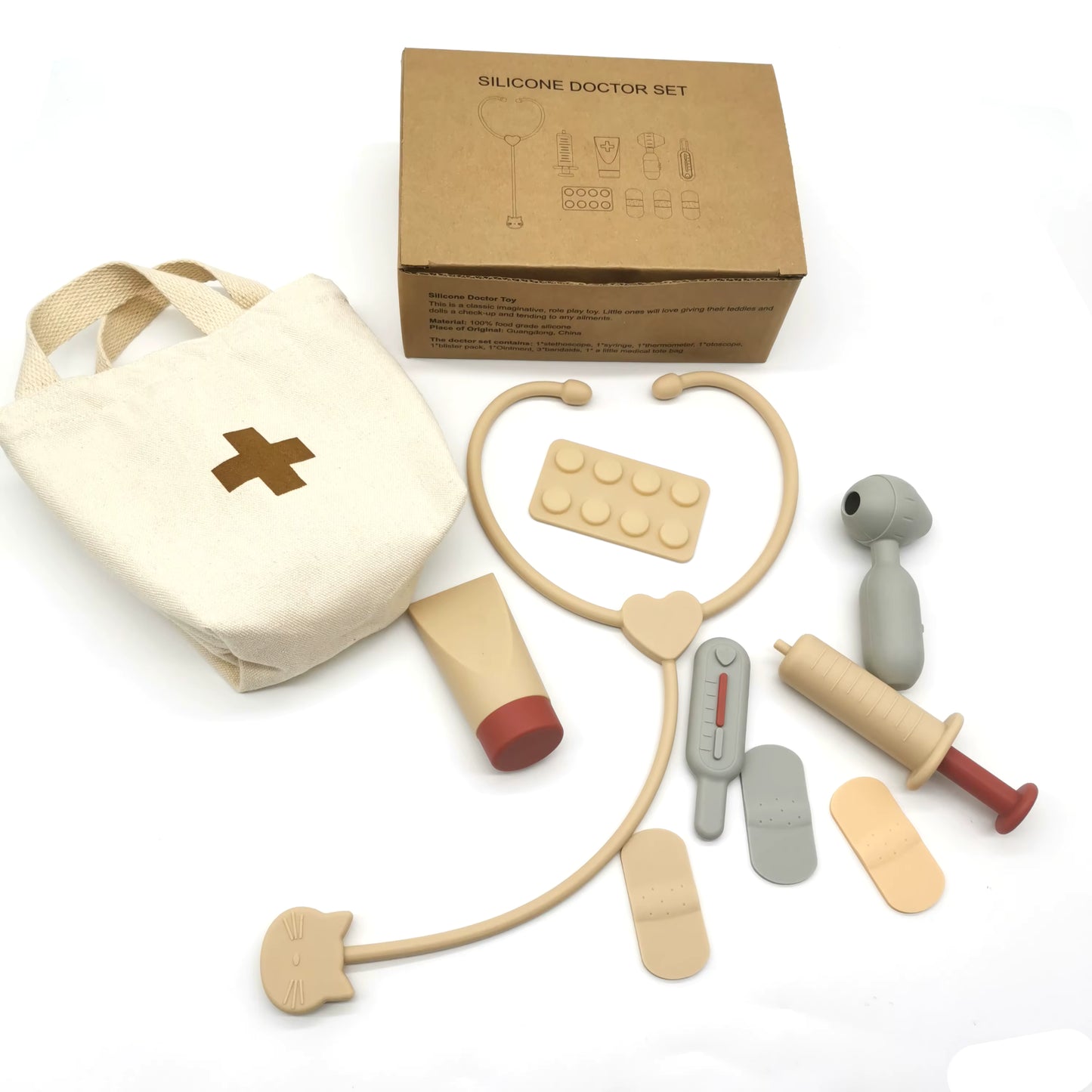 Jeu d'imitation - Kit du docteur en silicone