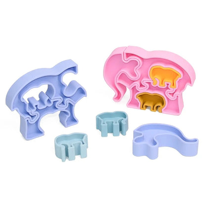 Jouet d'éveil Montessori - Puzzle 3D : Maman et ses petits