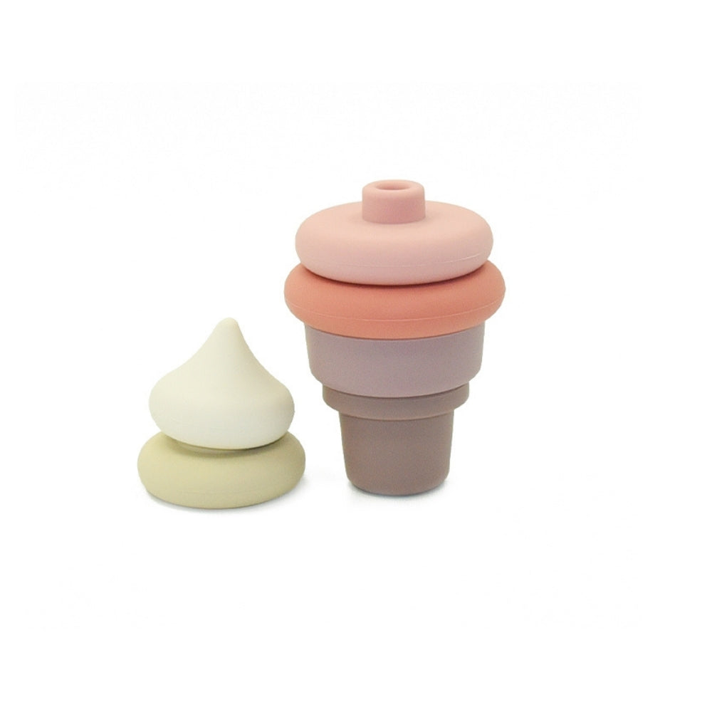 Jouet d'éveil Montessori - Glace Empilable Silicone