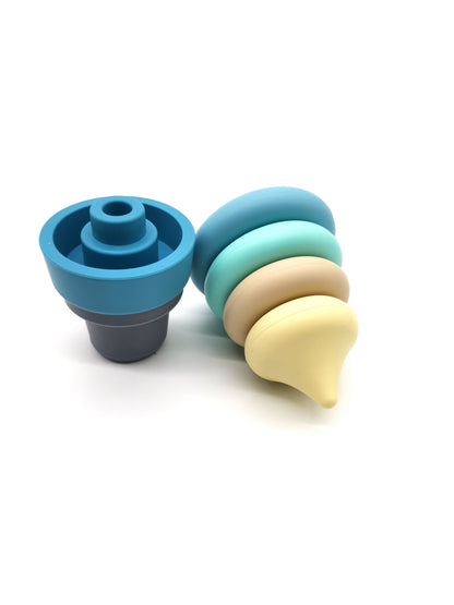 Jouet d'éveil Montessori - Glace Empilable Silicone